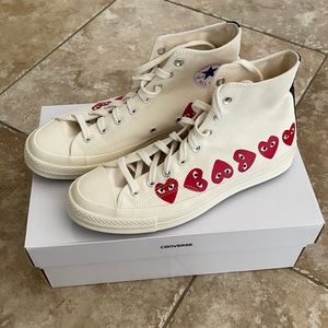 Converse Chuck Taylor All-Star 70s Hi Comme des Garcons Play Multi-Heart White